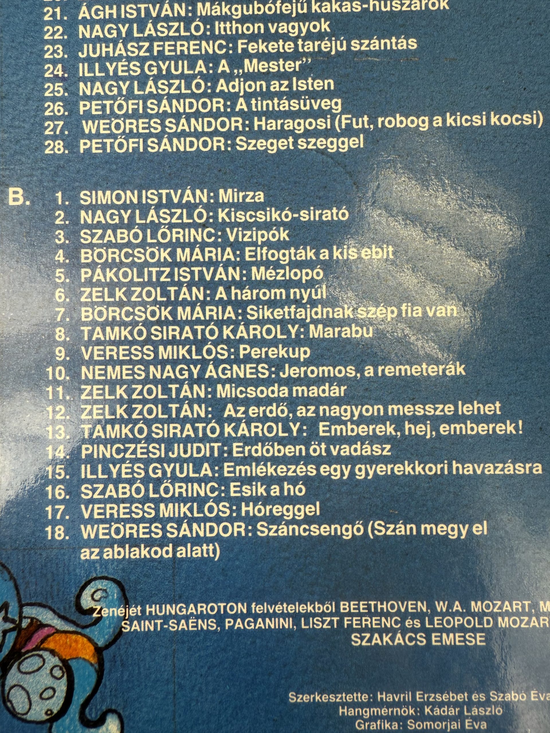 Kicsi vagyok én - versmondó gyerekek nagylemez - bakelit - LP - vinyl - 1987 - Image 4