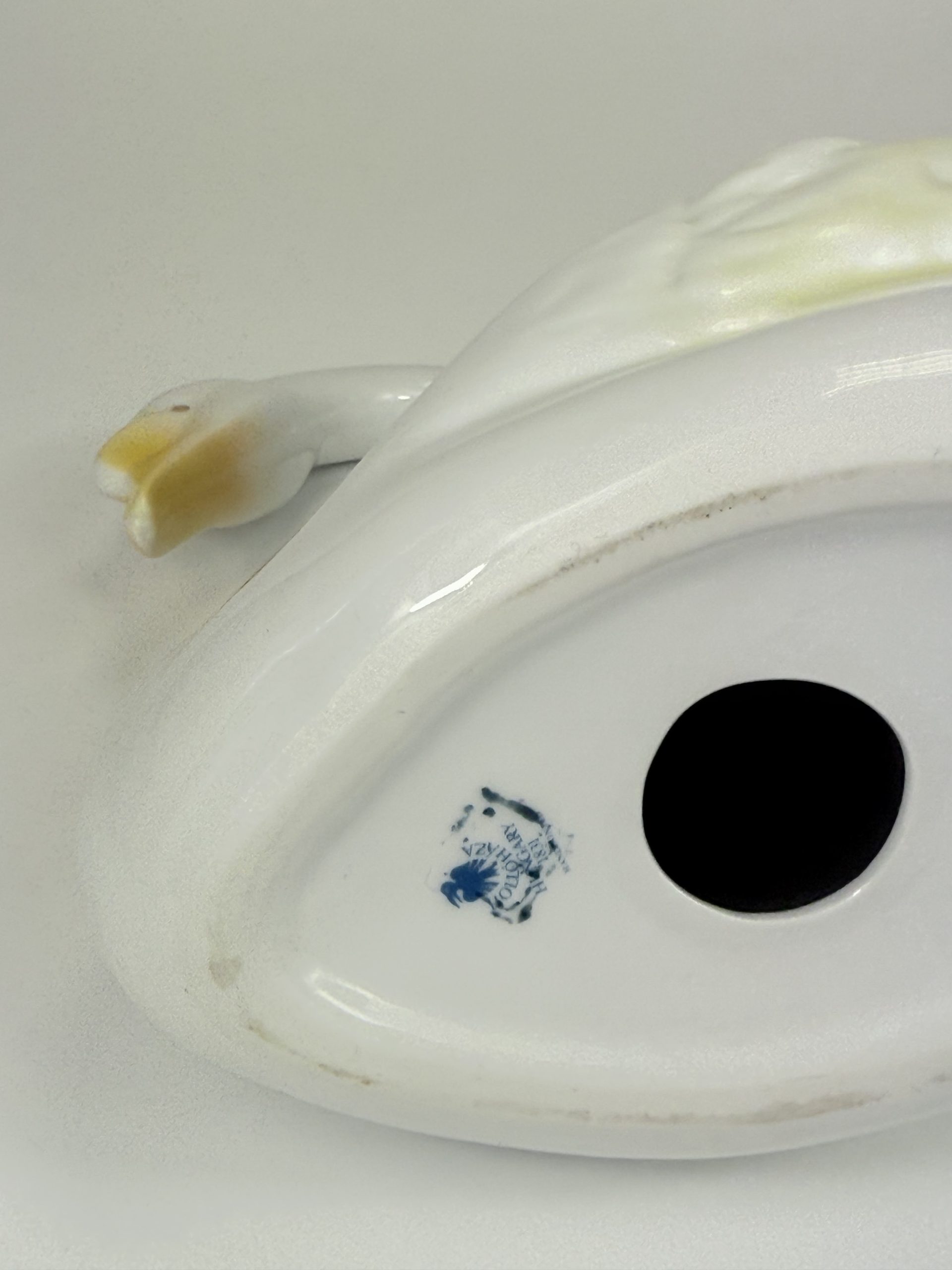 Nagyméretű Hollóházi porcelán hattyú - Image 7