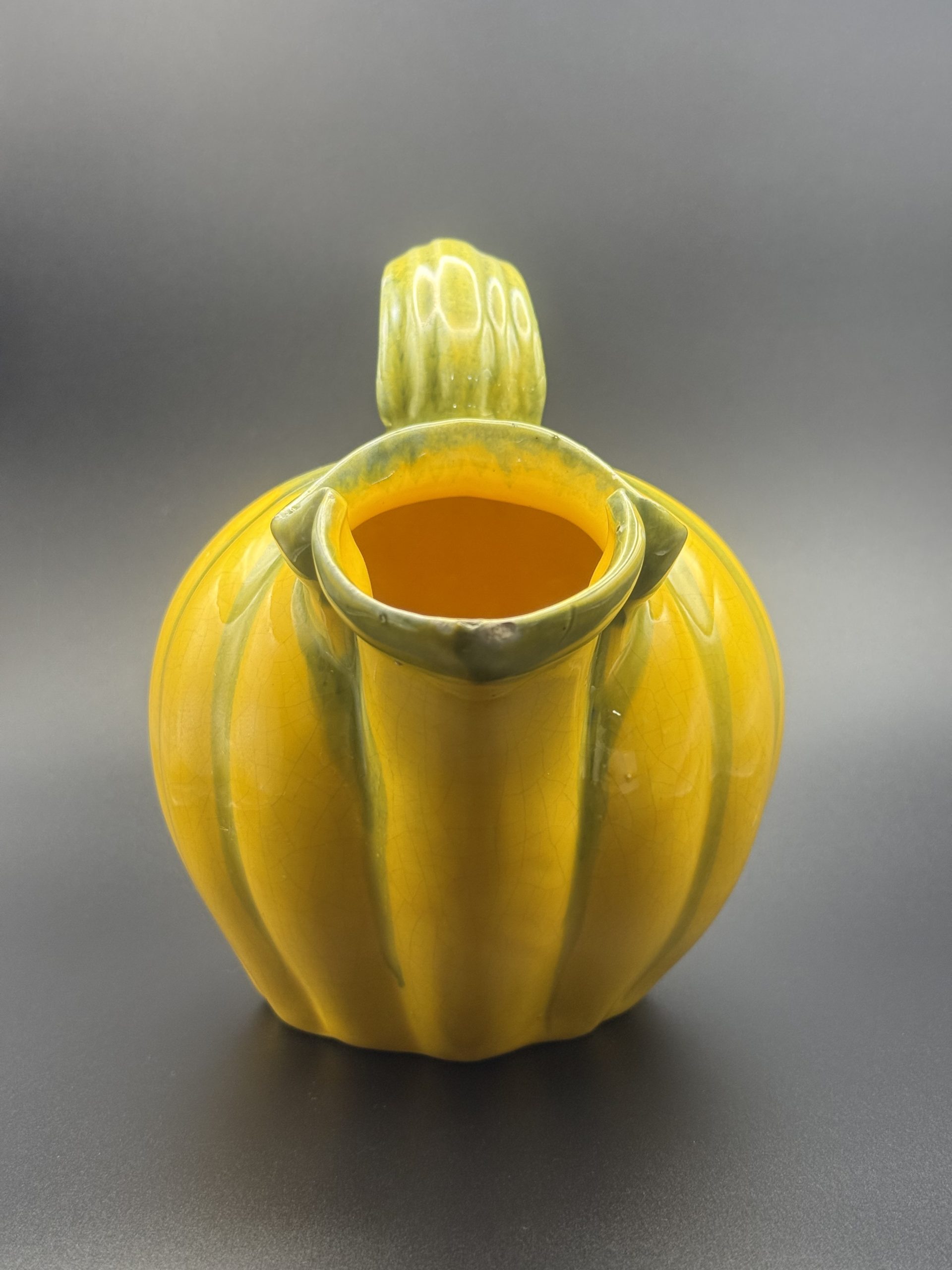 Tök formájú fajansz kiöntő - Image 3