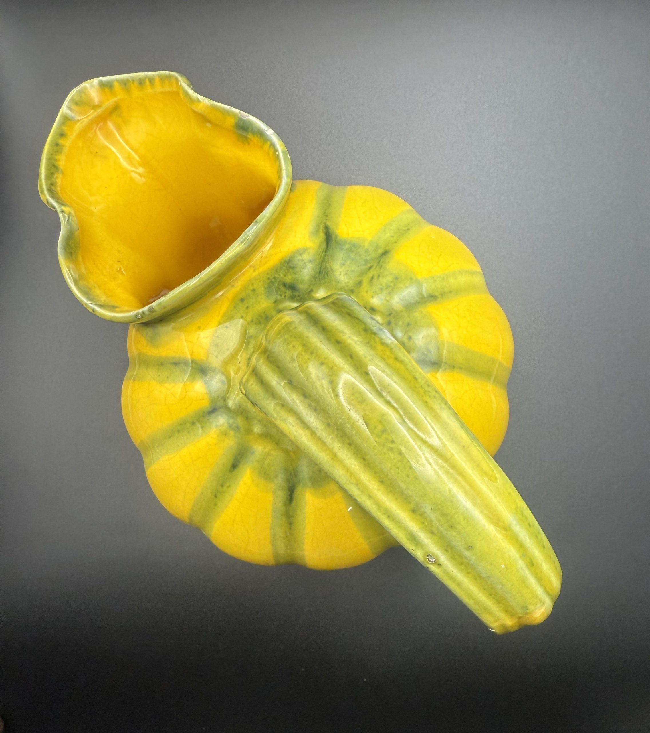 Tök formájú fajansz kiöntő - Image 6