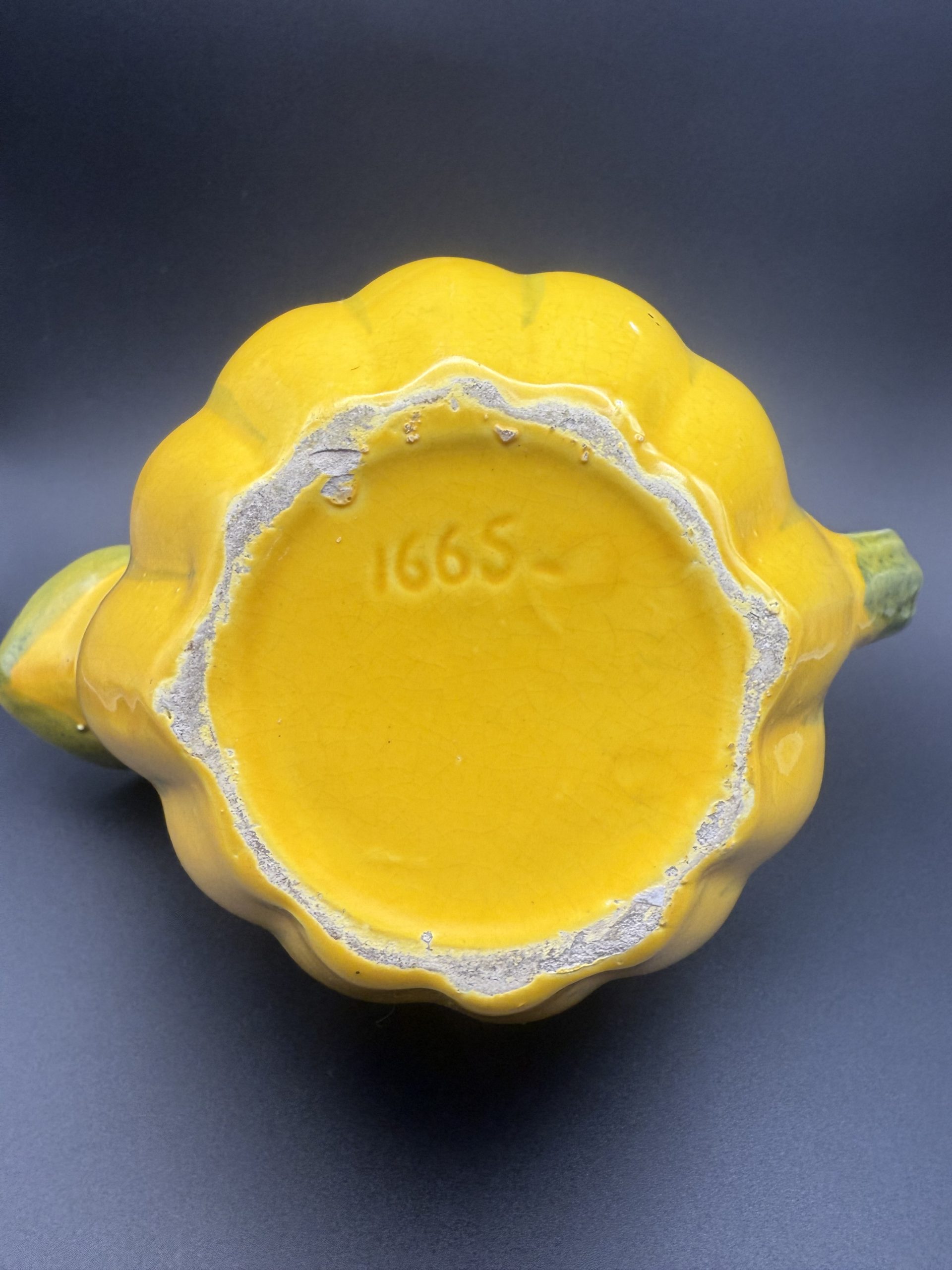 Tök formájú fajansz kiöntő - Image 9