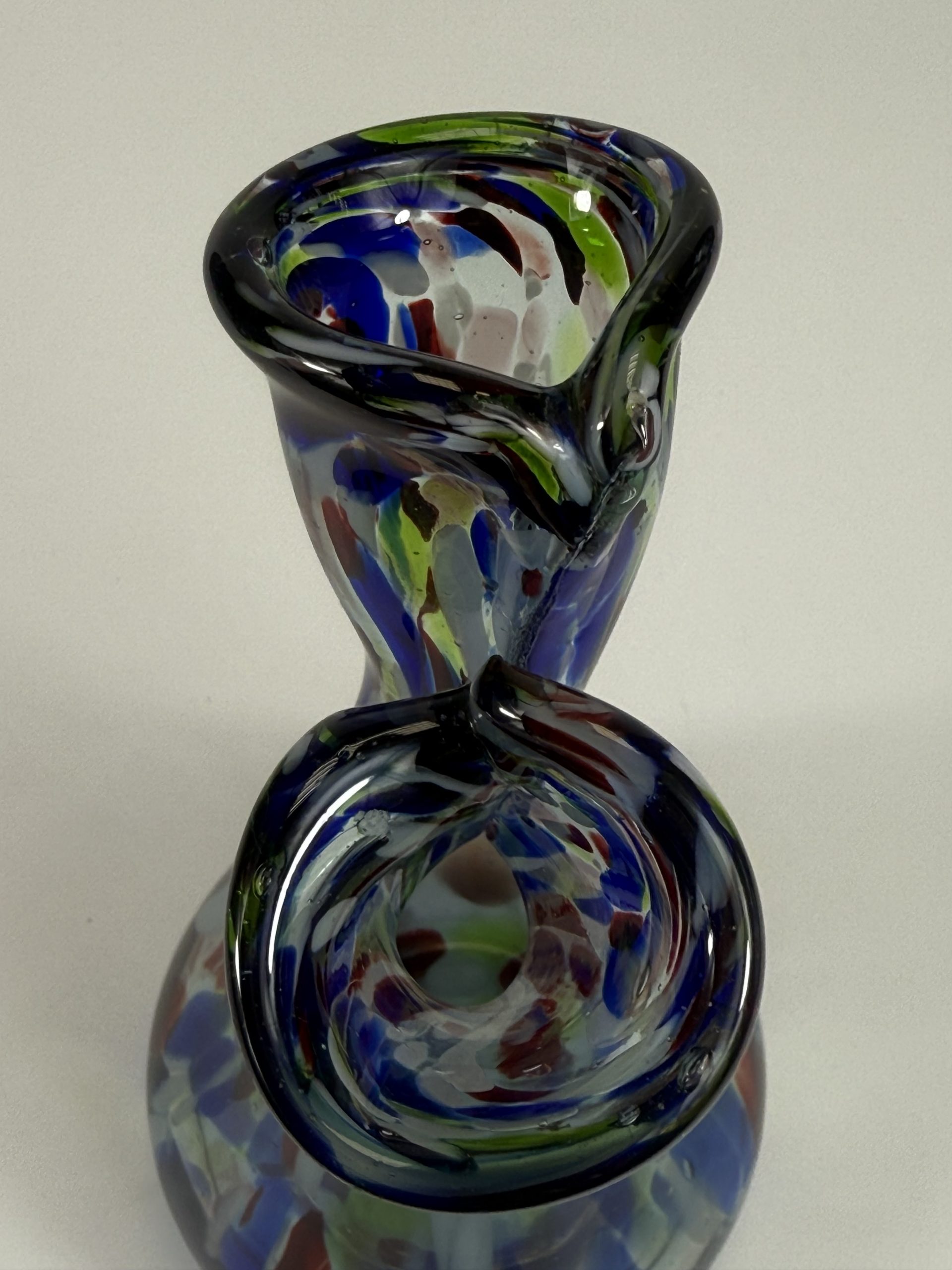 Retro 2 ágú üveg váza - Image 5