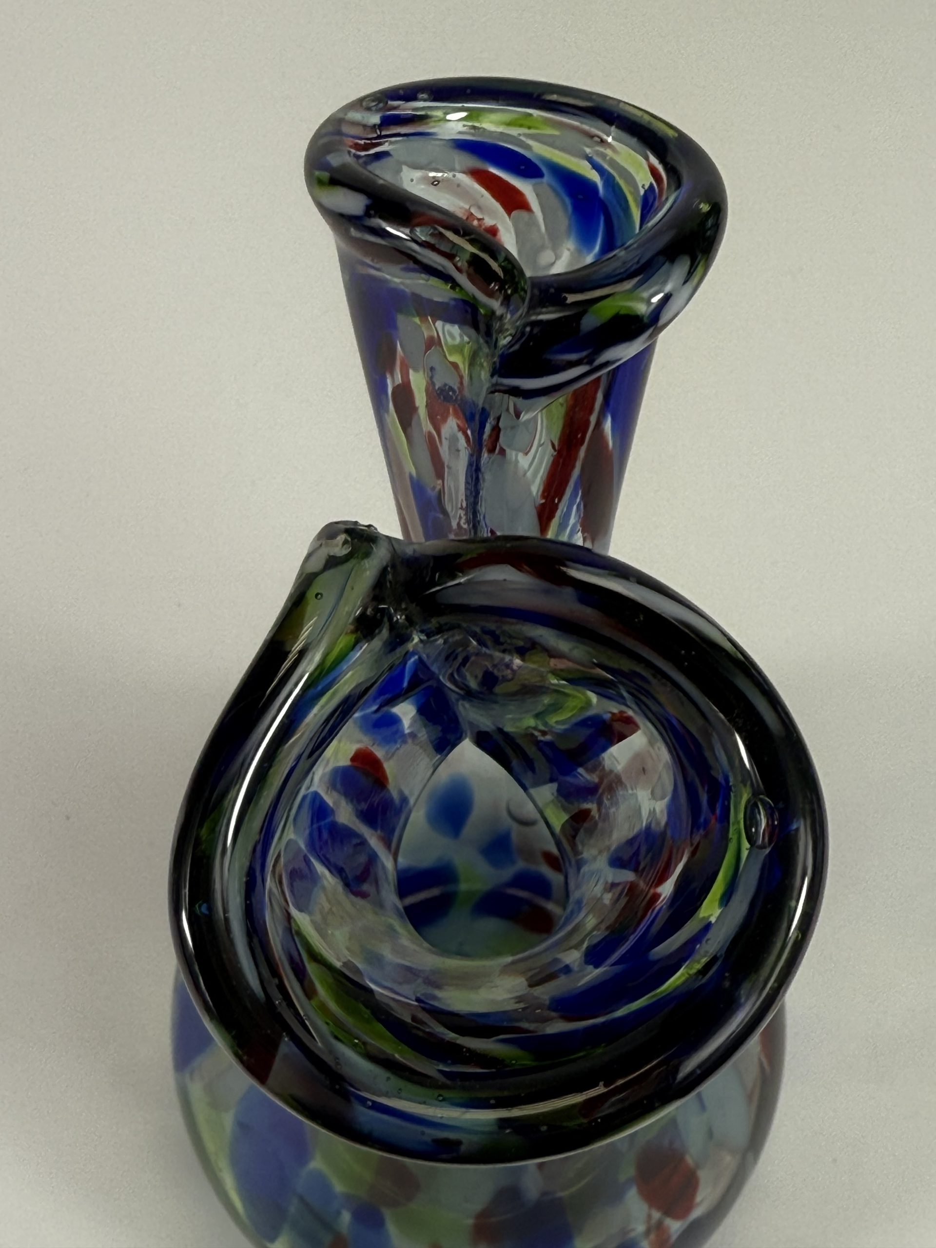 Retro 2 ágú üveg váza - Image 6