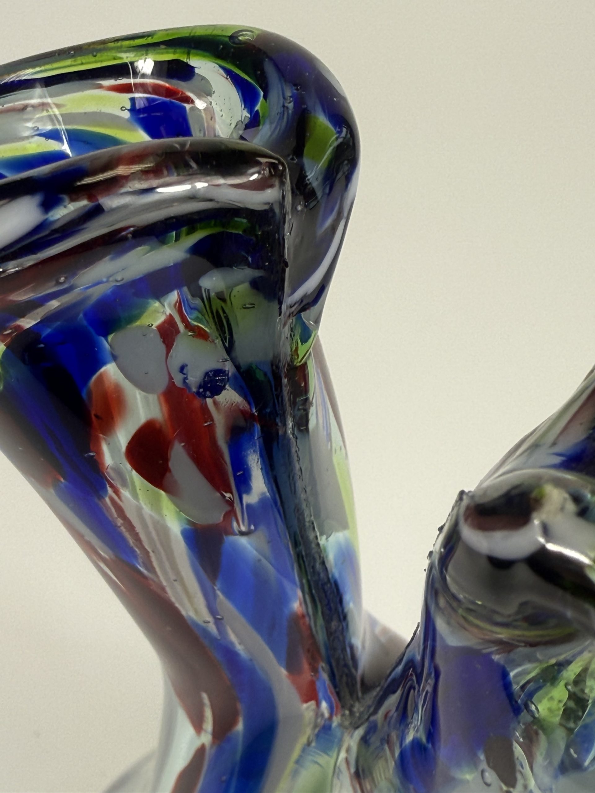 Retro 2 ágú üveg váza - Image 10