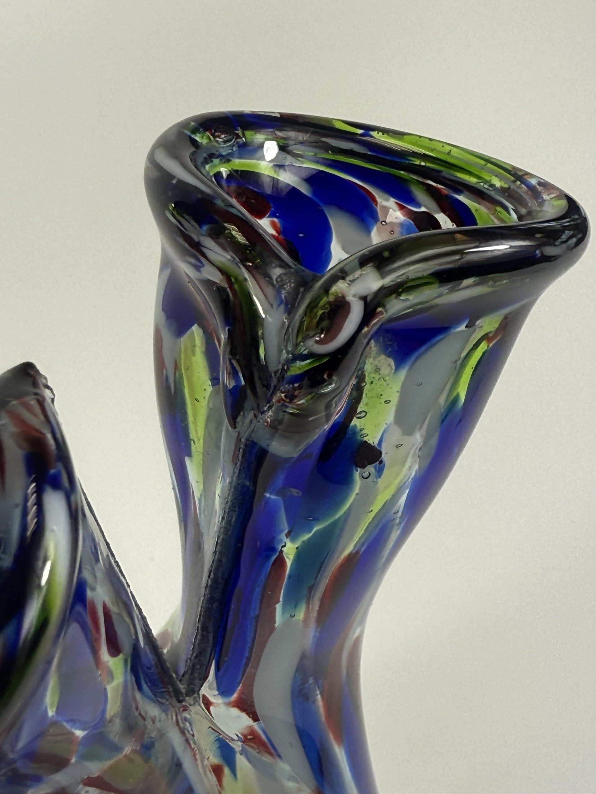 Retro 2 ágú üveg váza - Image 11