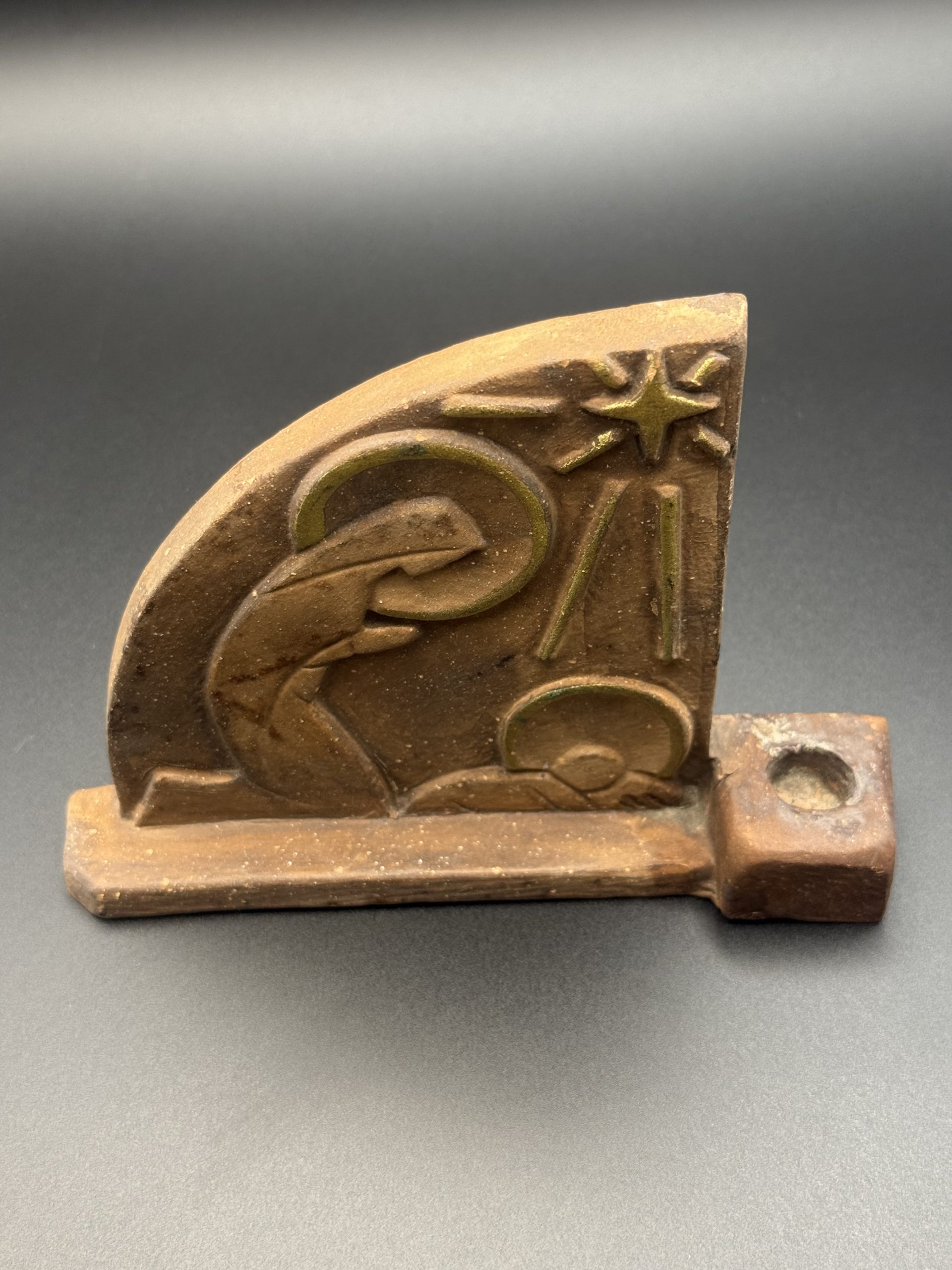 Kerámia gyertyatartó - Karácsonyi dekoráció - Image 2