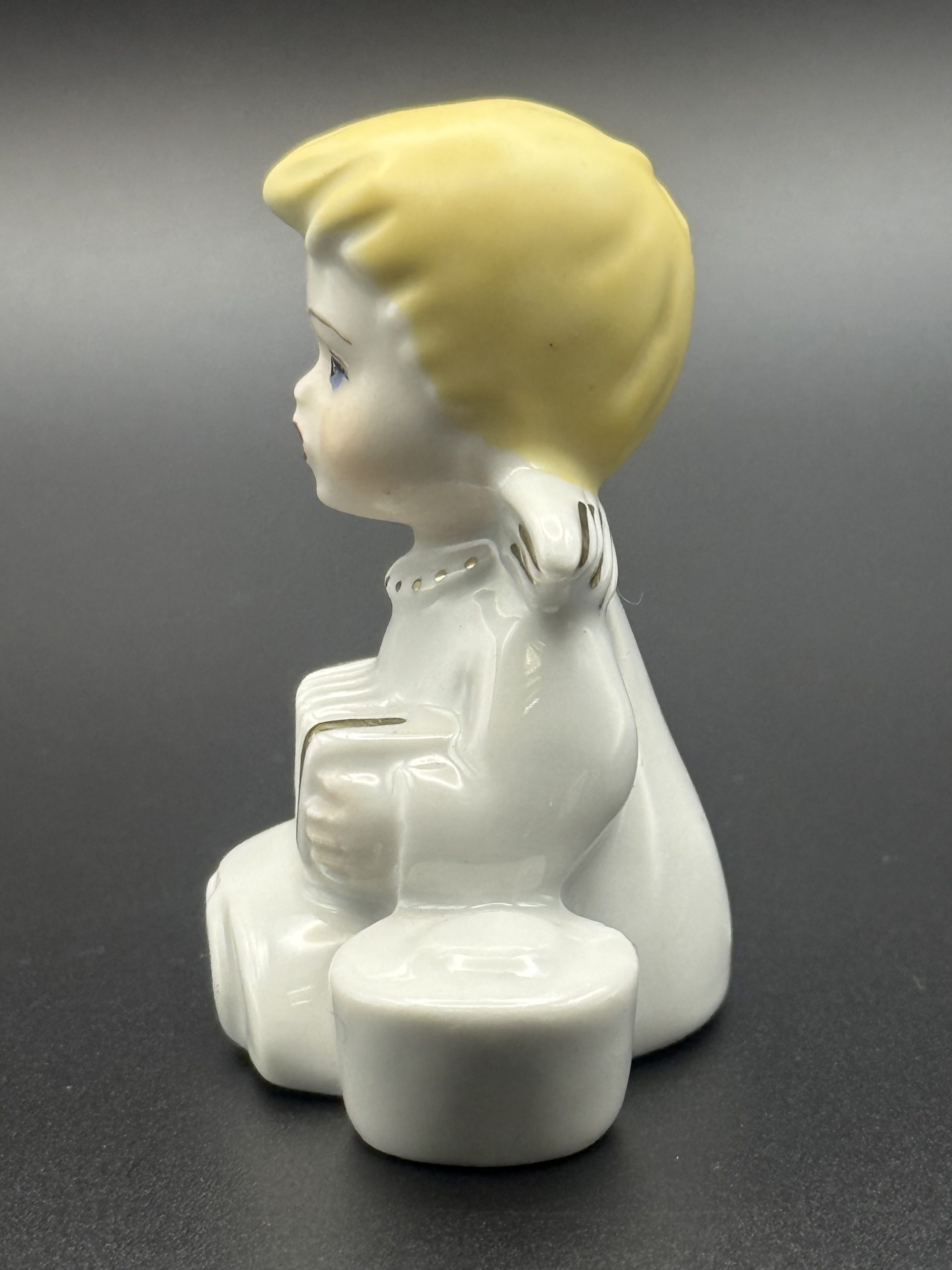 Kis porcelán angyal - Karácsonyi dekoráció - Image 2