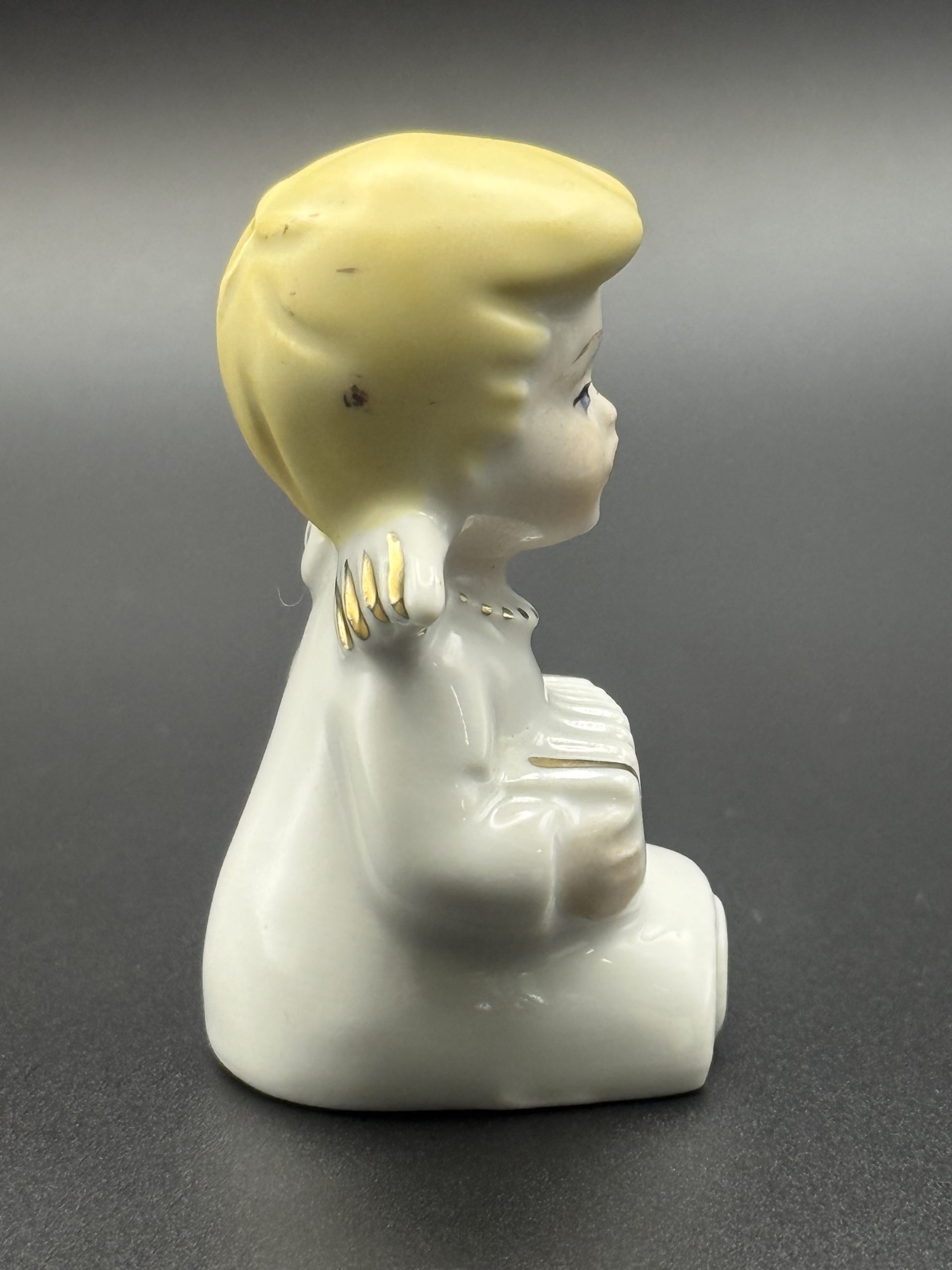 Kis porcelán angyal - Karácsonyi dekoráció - Image 4