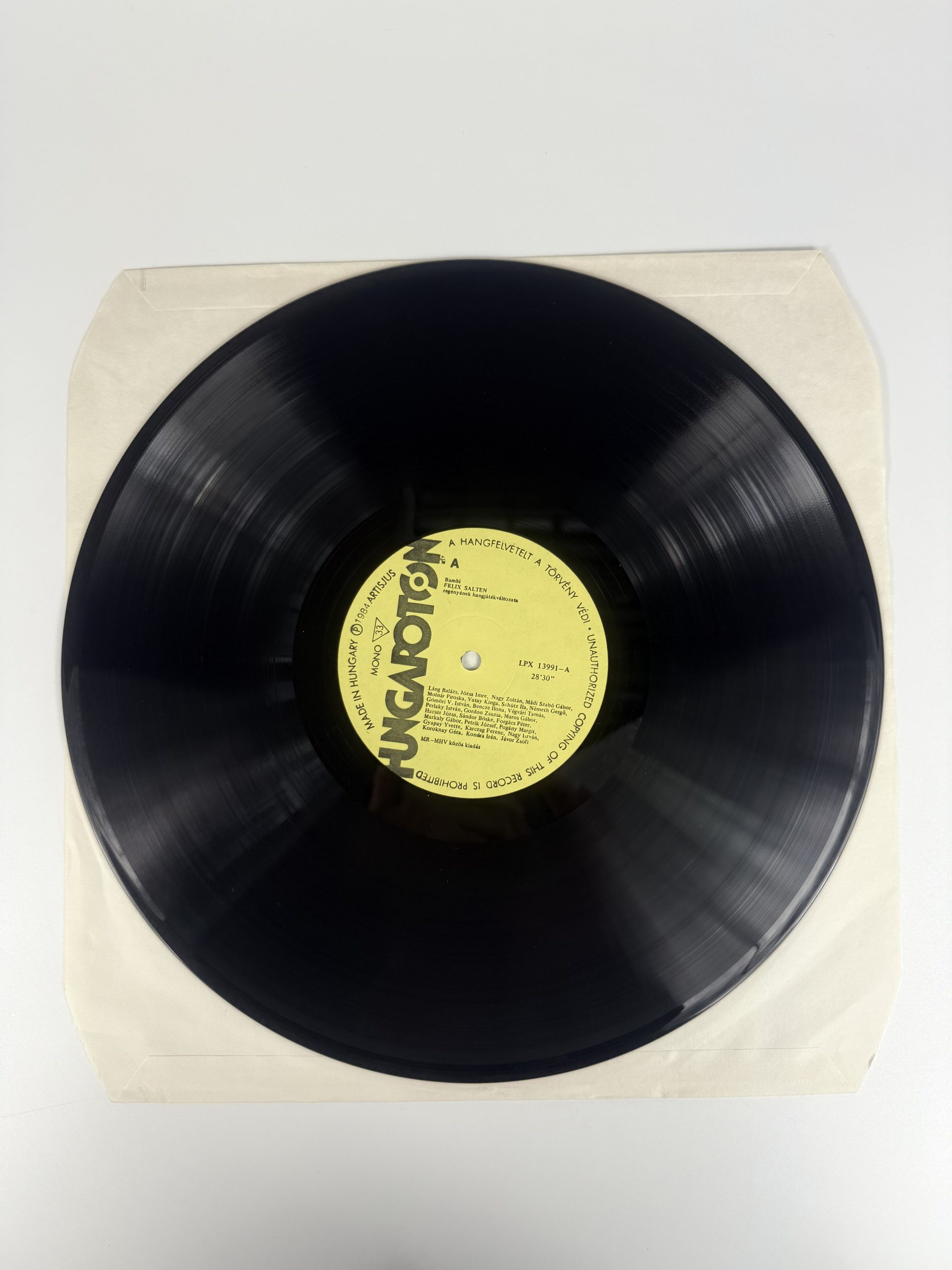 Bambi mesejáték nagylemez - bakelit - LP - vinyl - 1984 - Image 2