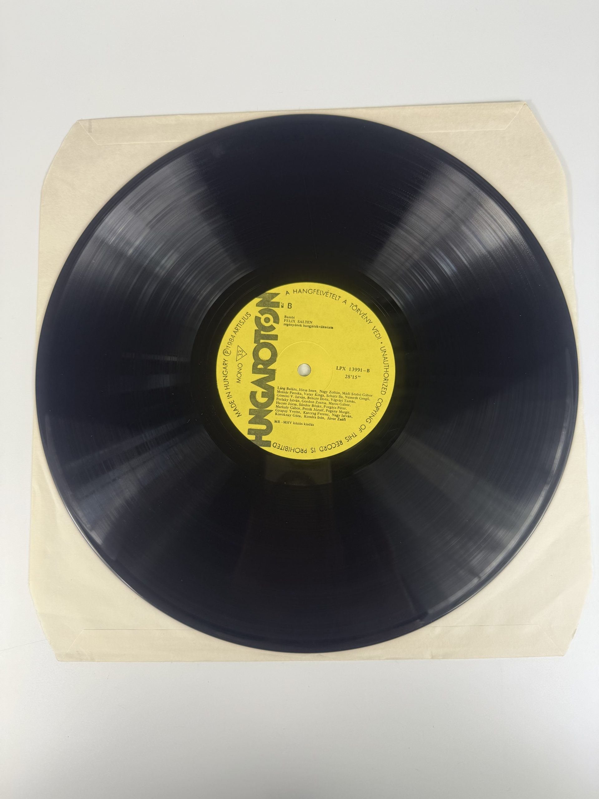 Bambi mesejáték nagylemez - bakelit - LP - vinyl - 1984 - Image 3