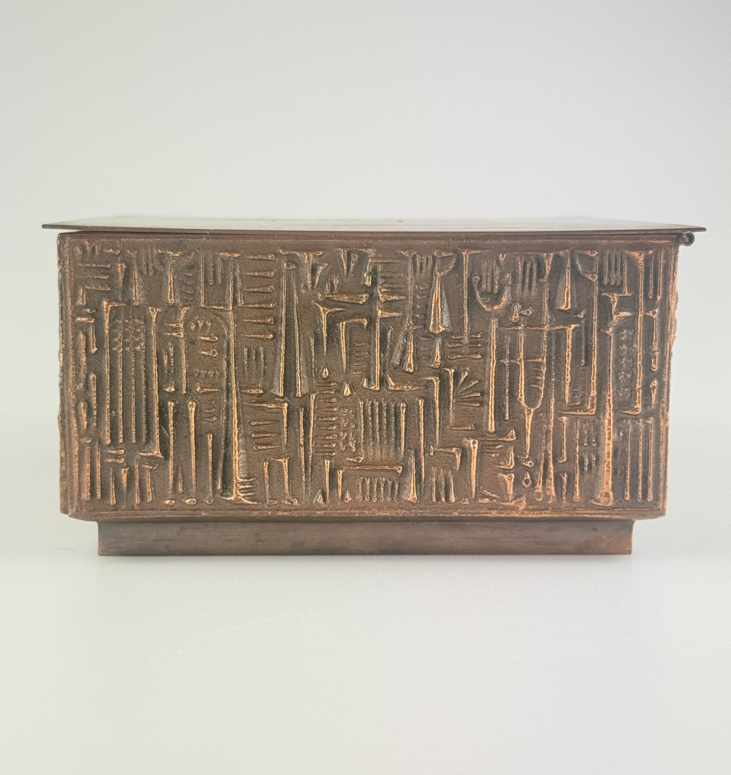 Fa betétes réz doboz - Iparművészeti Vállalat - Image 5