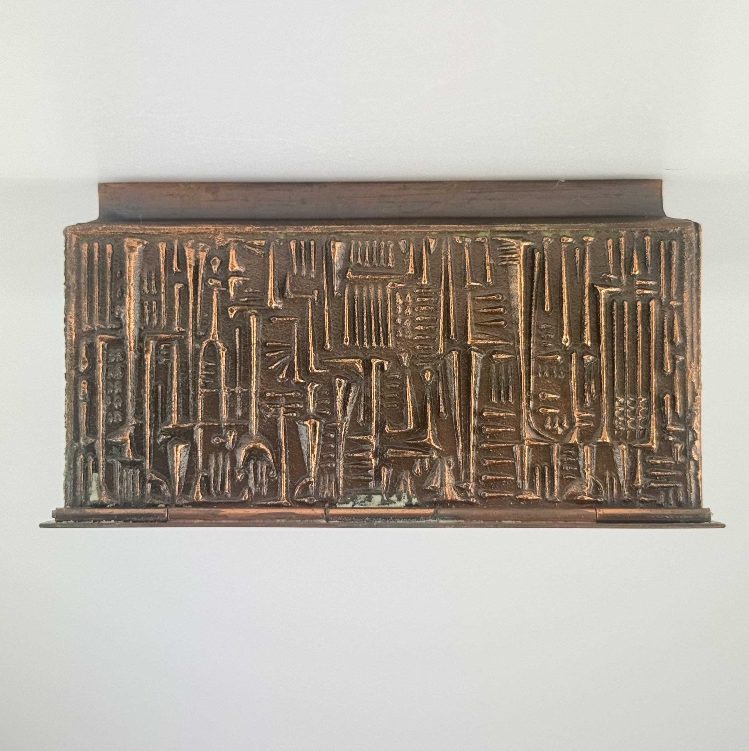 Fa betétes réz doboz - Iparművészeti Vállalat - Image 6