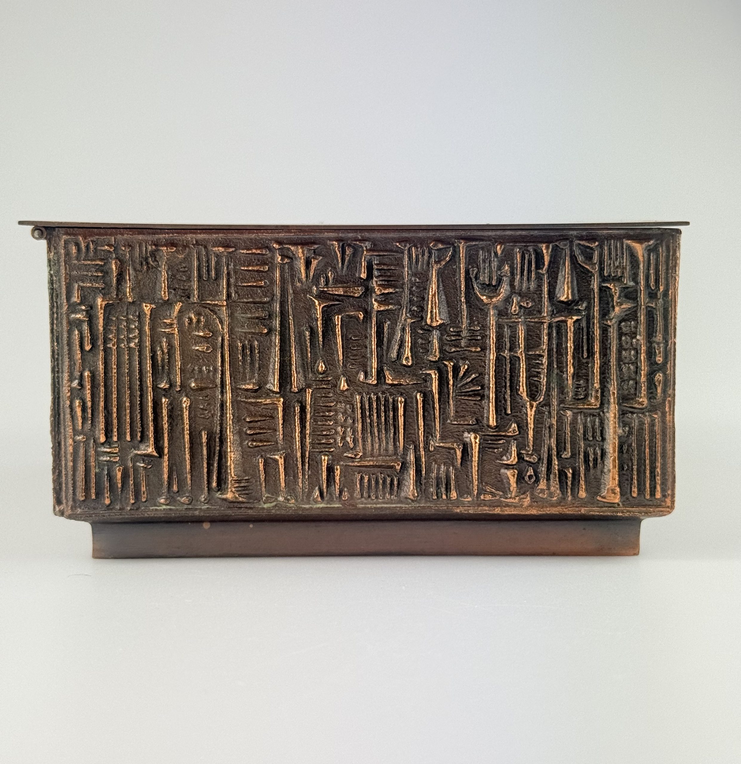 Fa betétes réz doboz - Iparművészeti Vállalat - Image 7